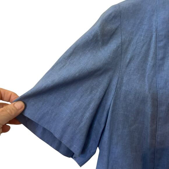 Vtg R&K Originals 80'S Dress W/ Tunic Linen Blend Set/2 Boho SZ 14 Boho Y2K - Picture 13 of 15